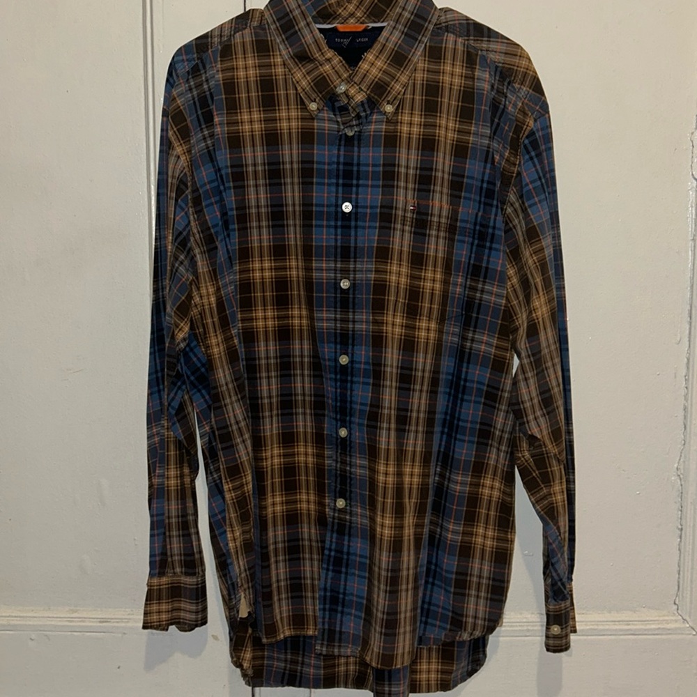 Men’s Tommy Hilfiger Plaid Long Sleeve Button Down Shirt